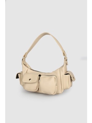 Septemmart Sabers Model Baget Cep Detaylı Kadın Deri Çanta