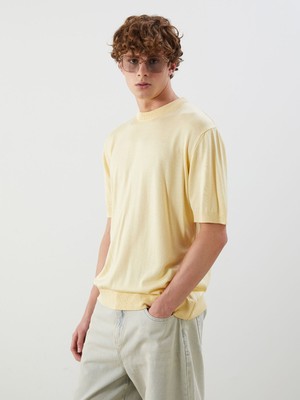 Lc Waikiki Yeni Sezon Bisiklet Yaka Kısa Kollu Erkek Triko Kazak