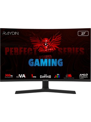 LTG Nova Raydin Eg27Rfa-300Hz, 27&amp;quot;, 1ms, 300Hz, Full Hd, 2xhdmi, Dp, Hoparlör, Va Led, R1500 Curved