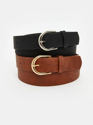 Lc Waikiki Yeni Sezon Süet Görünümlü Kadın Kemer 2'li