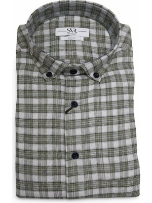 Süvari Rahat Kalıp Cepli Tam Pamuk Premium Oduncu Gömleği