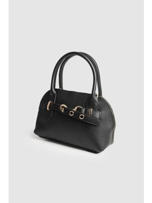 Septemmart Seul Model Kemer Detaylı Deri Kadın El ve Çapraz Çanta