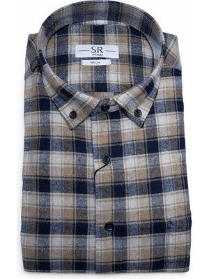 Süvari Rahat Kalıp Cepli Tam Pamuk Premium Oduncu Gömleği