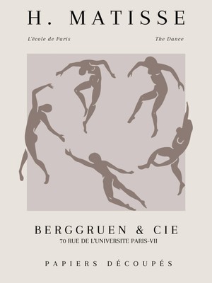 Fuart.Co Matisse Sessiz Akış Matisse Sanat Serisi Dijital Baskı Poster (Çerçevesiz) Mtfu