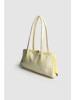 Septemmart Usbe Parlak Deri Kadın Baget Çanta