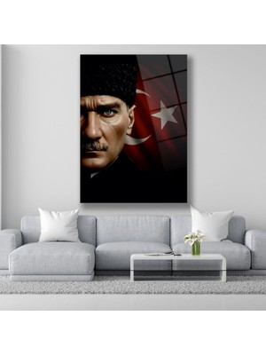 Dekorica Atatürk Cam Tablo