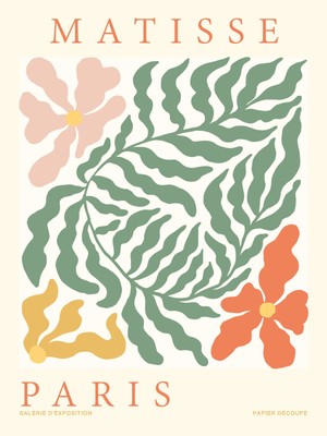 Fuart.Co Matisse Renkli Bahçe Matisse Sanat Serisi Dijital Baskı Poster (Çerçevesiz) Mtfu