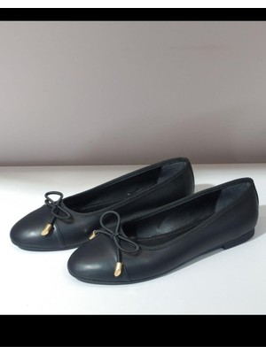 Emienza Florı 1. Sınıf Vegan Deri Yuvarlak Kalıp Bayan Babet