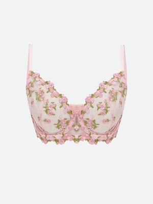 Lc Waikiki Yeni Sezon Balenli Dolgusuz Çiçekli Fantezi Tişört Sütyen