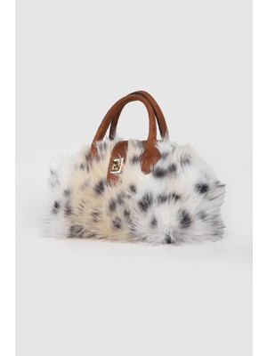 Septemmart Marina Model Hasır-Peluş Kadın Askılı Çanta