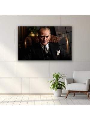 Dekorica Atatürk Cam Tablo