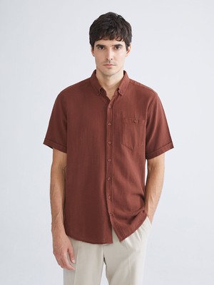 Lc Waikiki Yeni Sezon Regular Fit Kısa Kollu Erkek Gömlek