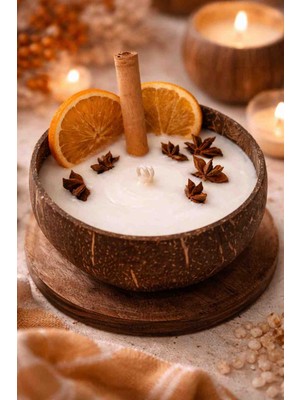 Hindistan Cevizi Kabuğunda Mum