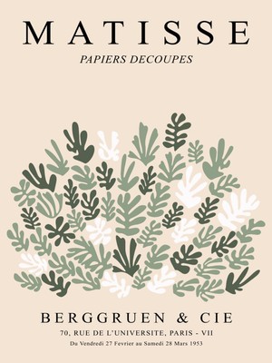 Fuart.Co Matisse Minik Çiçekler Matisse Sanat Serisi Dijital Baskı Poster (Çerçevesiz) Mtfu