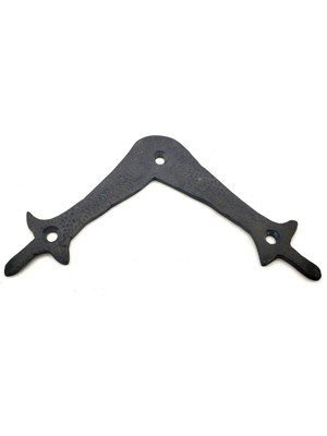 Karahanbey Antika Tarz Dekoratif Pirinç Zambak Gönye - Üst, 107X107 Mm, Oksit