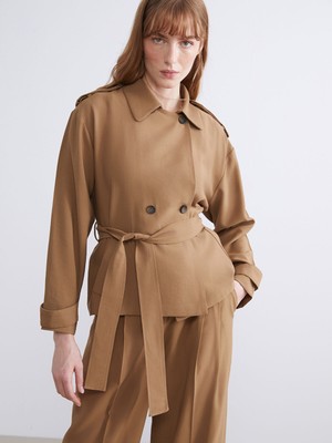 Lc Waikiki Yeni Sezon Gömlek Yaka Oversize Kadın Ceket