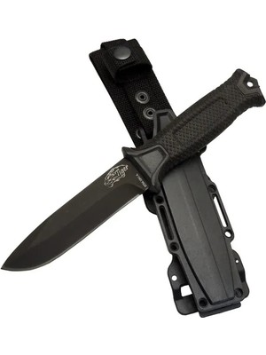Tiger Tactical Htm 1041 A Siyah / Survival 27CM - Kauçuk Sap, Kılıflı, Kutulu