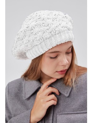 Derikem Kadın Kışlık Şık Triko Ressam Örgü Bere