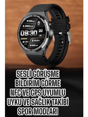 LTG Nova Akıllı Saat Bluetooth Bağlantılı Amoled Ekran Uyku ve Sağlık Takibi