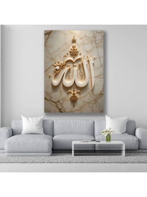 Dekorica Allah Lafzı Cam Tablo