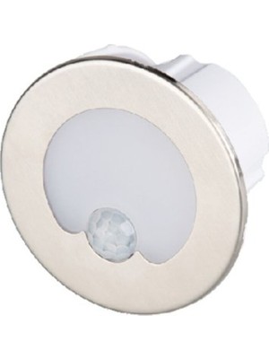 Cata 1,5W Günışığı Yuvarlak Sensörlü Koridor Merdiven Armatür (Satin Kasa)