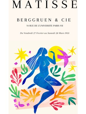 Fuart.Co Matisse Doğanın Kucağı Matisse Sanat Serisi Dijital Baskı Poster (Çerçevesiz) Mtfu