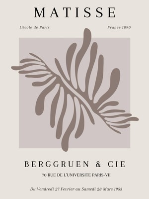 Fuart.Co Matisse Nötr Ilham Matisse Sanat Serisi Dijital Baskı Poster (Çerçevesiz) Mtfu