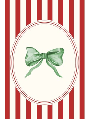 Fuart.Co Noel Kurdelası Djital Baskı Noel Temalı Poster (Çerçevesiz) Nofu