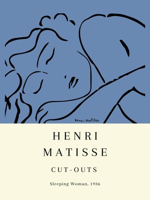 Fuart.Co Matisse Mavi Uyku Matisse Sanat Serisi Dijital Baskı Poster (Çerçevesiz) Mtfu