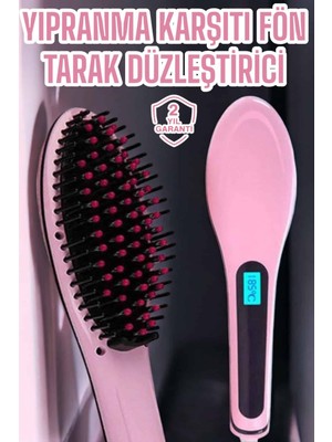 LTG Nova Fön Etkili Saç Düzleştirici Tarak Yıpranma Karşıtı Döner Kablo Isı Ayarlı