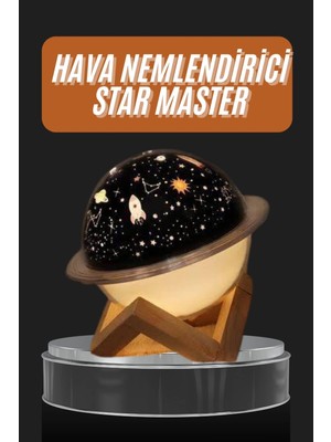 LTG Nova Aromaterapi Hava Nemlendirici Gece Lambası Uzay Model Satürn Oda Kokusu