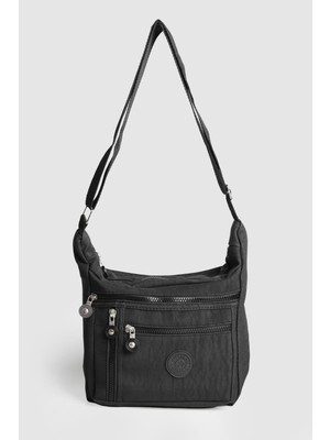 Septemmart Krinkıl Kumaş Çok Bölmeli Kadın Çapraz Çanta