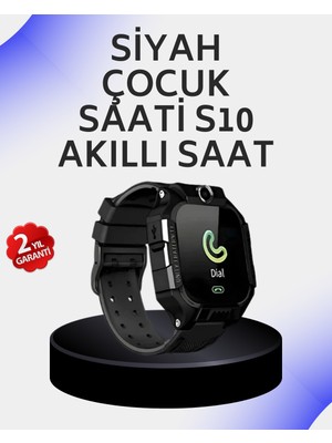 LTG Nova S10 Akıllı Çocuk Saati Siyah Tasarım Adımsayar ve Alarm Fonksiyonu