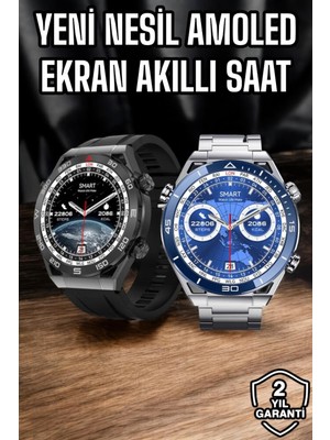 LTG Nova Akıllı Saat Yeni Nesil 2024 Model Metal Kordonlu Bluetooth Bağlantılı