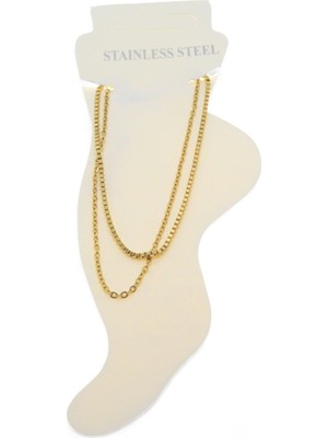 TRY Altın Renk Asansör Sf Çelik Halhal - 3477