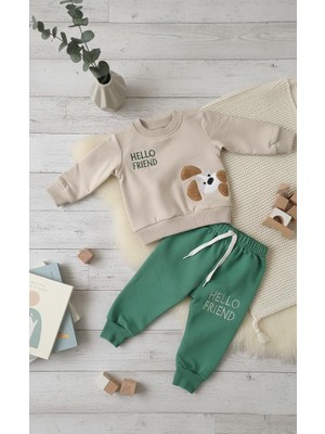 Gülbir Tekstil Erkek Çocuk Eşofman Takımı Hello Frıend