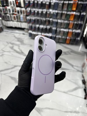 Bilişim Akademi iPhone 17 Uyumlu Lansman Kılıf Düz Renk Leke Tutmaz  Kılıf Silikon Kadife Yumuşak - Lila