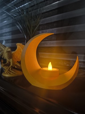 Dekoratif Hilal Şeklindeki Mumluk