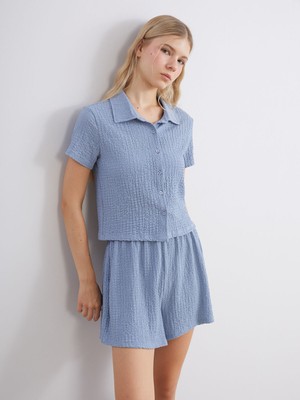 Lc Waikiki Yeni Sezon Dokulu Kadın Gömlek