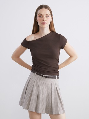 Lc Waikiki Yeni Sezon Kayık Yaka Büzgülü Bluz