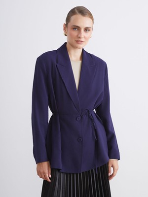 Lc Waikiki Yeni Sezon Beli Kuşaklı Kadın Blazer Ceket