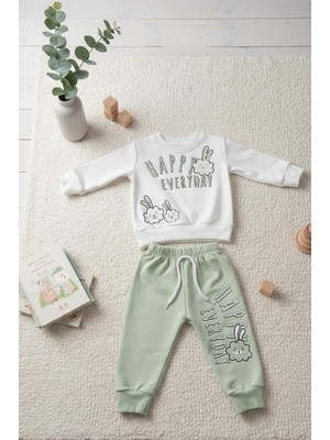 Gülbir Tekstil Kız Bebek Eşofman Takımı Happy Everyday