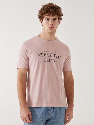 Lc Waikiki Yeni Sezon Bisiklet Yaka Kısa Kollu Baskılı Penye Erkek Tişört