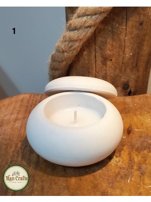 Han Crafts Hediyelik Kokulu Mum El Yapımı Seramik Mumlukta Düğün, Nişan, Kına, Mevlüt, Baby Shower Hediyeliği