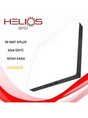 Helios HS1072G 36W Sıva Üstü Siyah Kasa Günışığı
