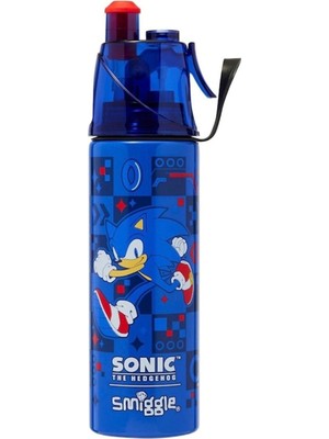 Smiggle Sonic The Hedgehog Lisanslı Termos Suluk – Paslanmaz Çelik, Spritz Kapaklı