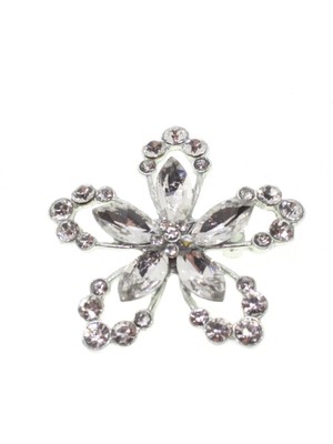 TRY Altın Renk Mekik Yıldız Broş - 1691