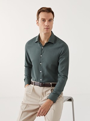 Lc Waikiki Yeni Sezon Slim Fit Uzun Kollu Armürlü Erkek Gömlek