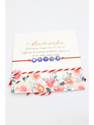 Royaleks Çiçek Marteniçka Bileklik - Kırmızı