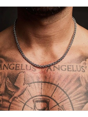 TRY Angelus   Model Kalın Zincir Kolye ve Bileklik